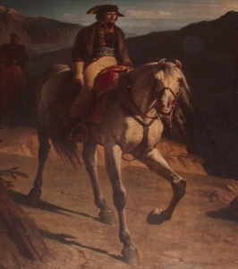 Adolphe Yvon, Napoléon franchissant le Grand–Saint–Bernard. Ajaccio, Salon Napoléonien de l’Hôtel de Ville