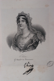 Portrait d’Élisa Baciocchi, lithographie. Pise, Bibliothèque Universitaire