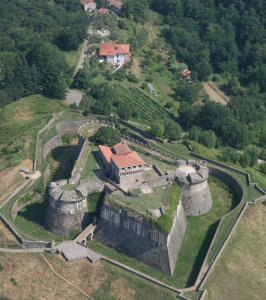 Sarzana (La Spezia), Sarzanello Fortress, aerial view