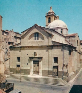 Ajaccio, cattedrale di Nôtre-Dame de l'Assomption, la facciata prima dei restauri