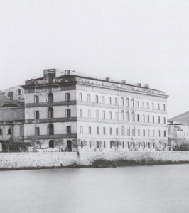 Ajaccio, Palais Fesch dans une photo du XIXe siècle