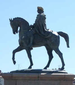 Napoleon I and his four brothers. Ajaccio, place De Gaulle