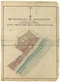 Mappa catastale del comune di Loano (Savona). Torino, Archivio di Stato