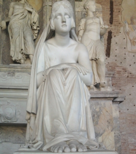 Lorenzo Bartolini,The Inconsolable. Pisa, Camposanto Monumentale