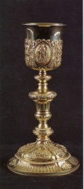 Silver chalice. Grosseto, Maremma museum of art and archaeology