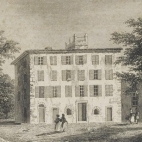 Ajaccio, Maison Bonaparte dans une gravure de l’époque